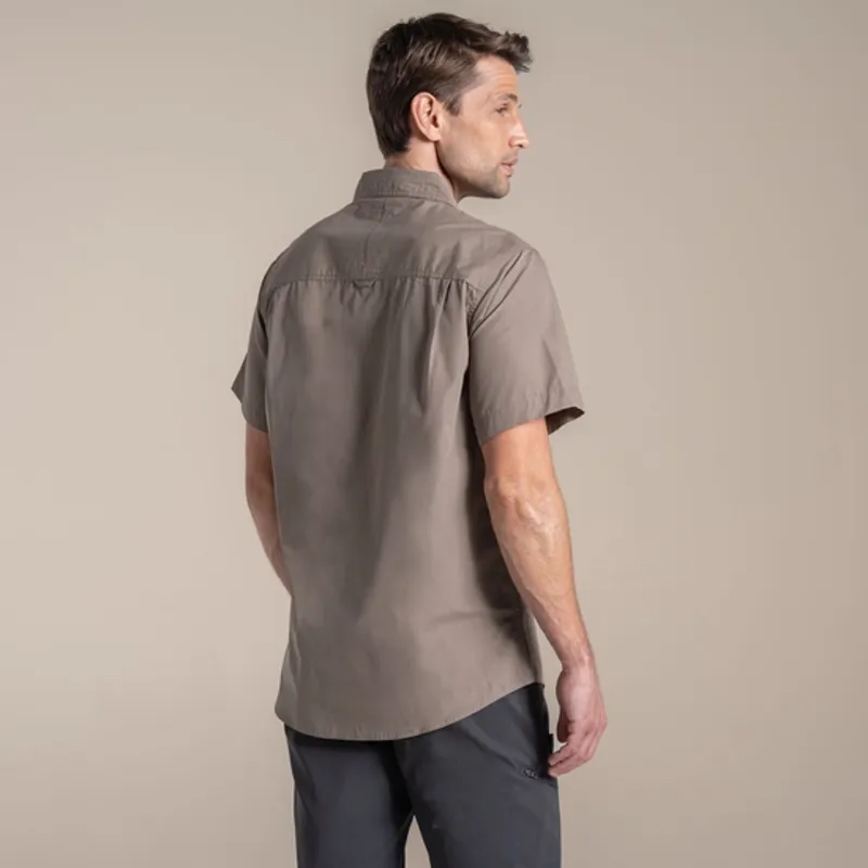 CRAGHOPPERS Kiwi Short Sleeve Shirt in Pebble-1