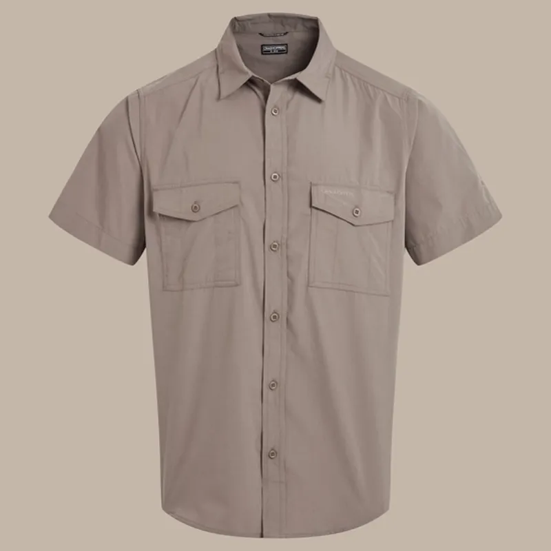 CRAGHOPPERS Kiwi Short Sleeve Shirt in Pebble-5