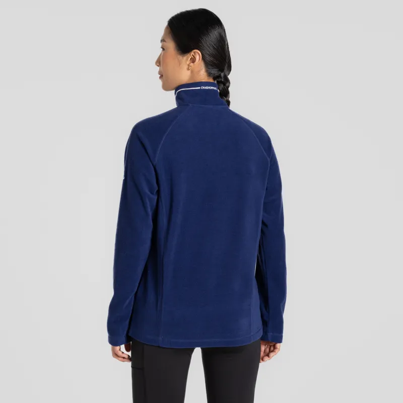 CRAGHOPPERS Women's Miska Micro Zip Fleece in Indigo Blue-1