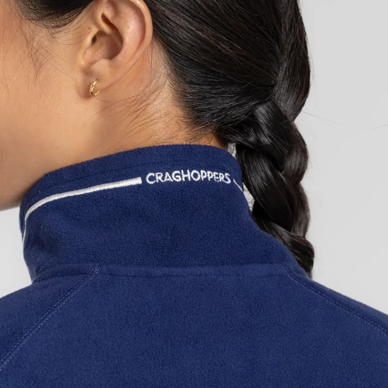 CRAGHOPPERS Women's Miska Micro Zip Fleece in Indigo Blue-4
