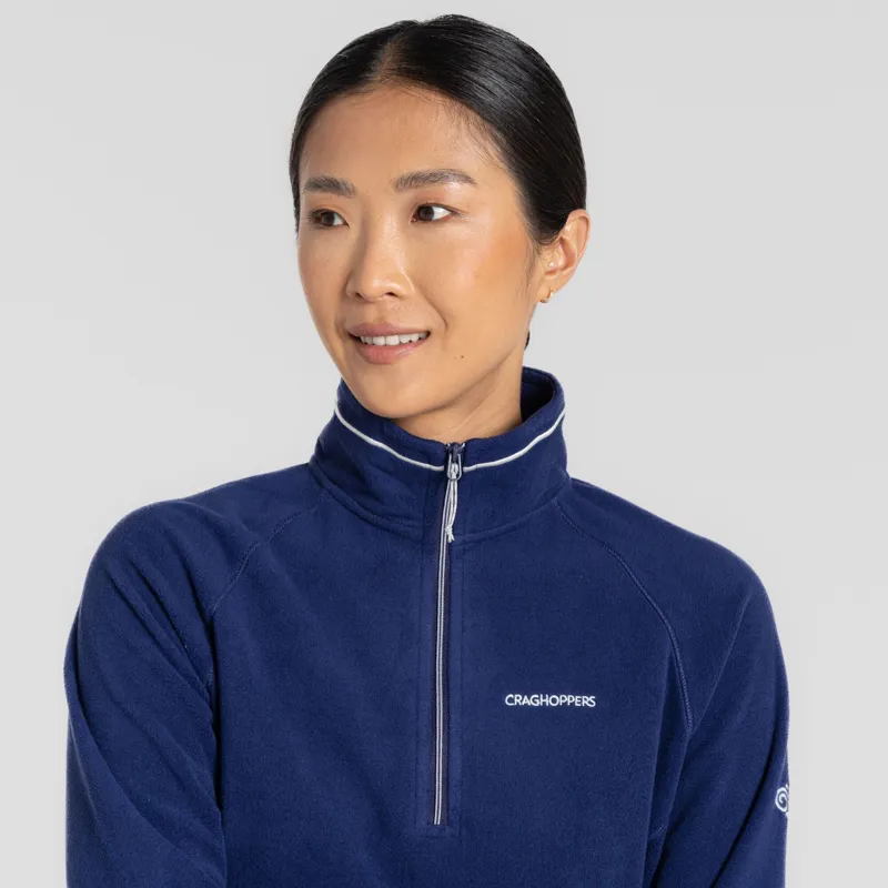 CRAGHOPPERS Women's Miska Micro Zip Fleece in Indigo Blue-3