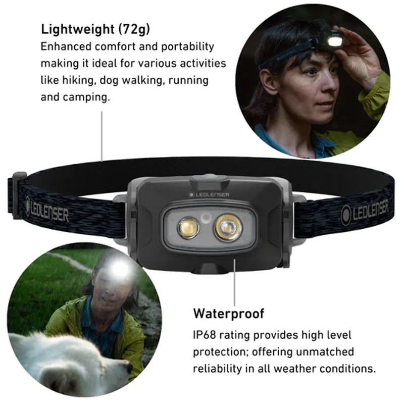 LED LENSER HF4R Core Rechargeable Head Torch in Black-2