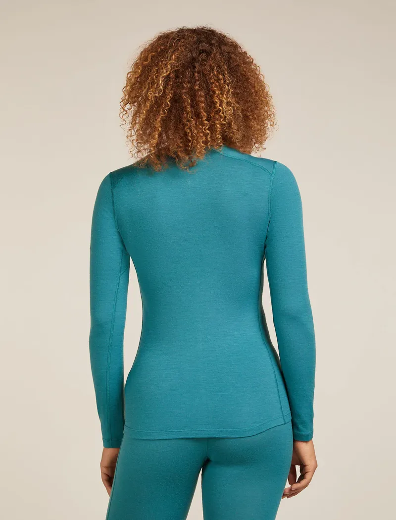 ICEBREAKER Womens Oasis 200 Long Sleeve Merino in Topaz-1