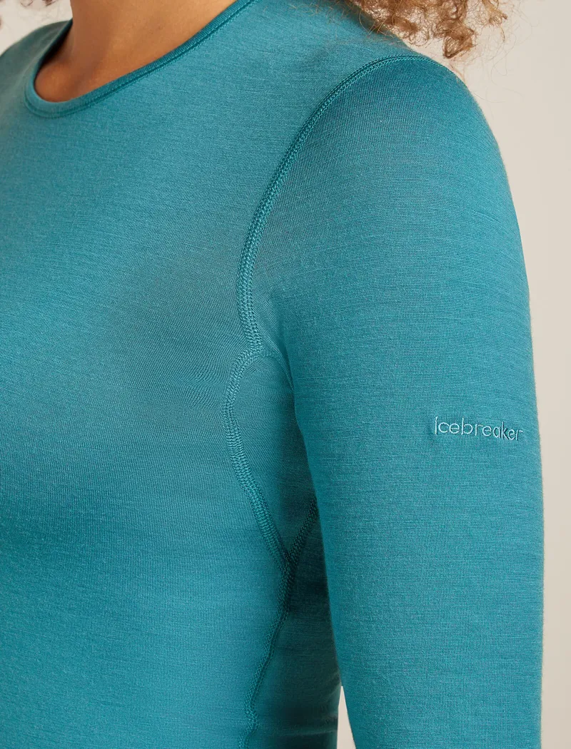 ICEBREAKER Womens Oasis 200 Long Sleeve Merino in Topaz-3