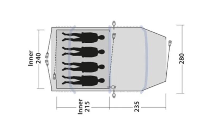 Outwell Tent Starhill 4 Air family tent-2