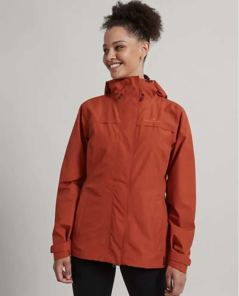 Kathmandu Bealey Woman s Gore Tex Waterproof Jacket in Red Earth