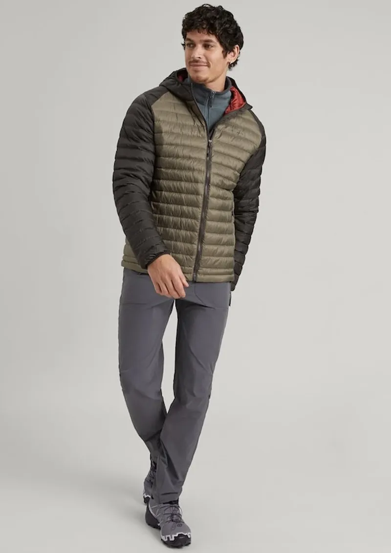 Kathmandu Heli R Hooded Down Jacket in Beech/Dark-1