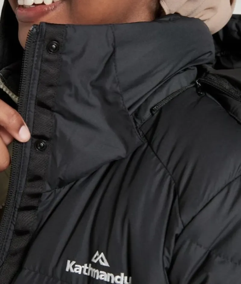 Kathmandu Winterburn Women's long down jacket in Black-4