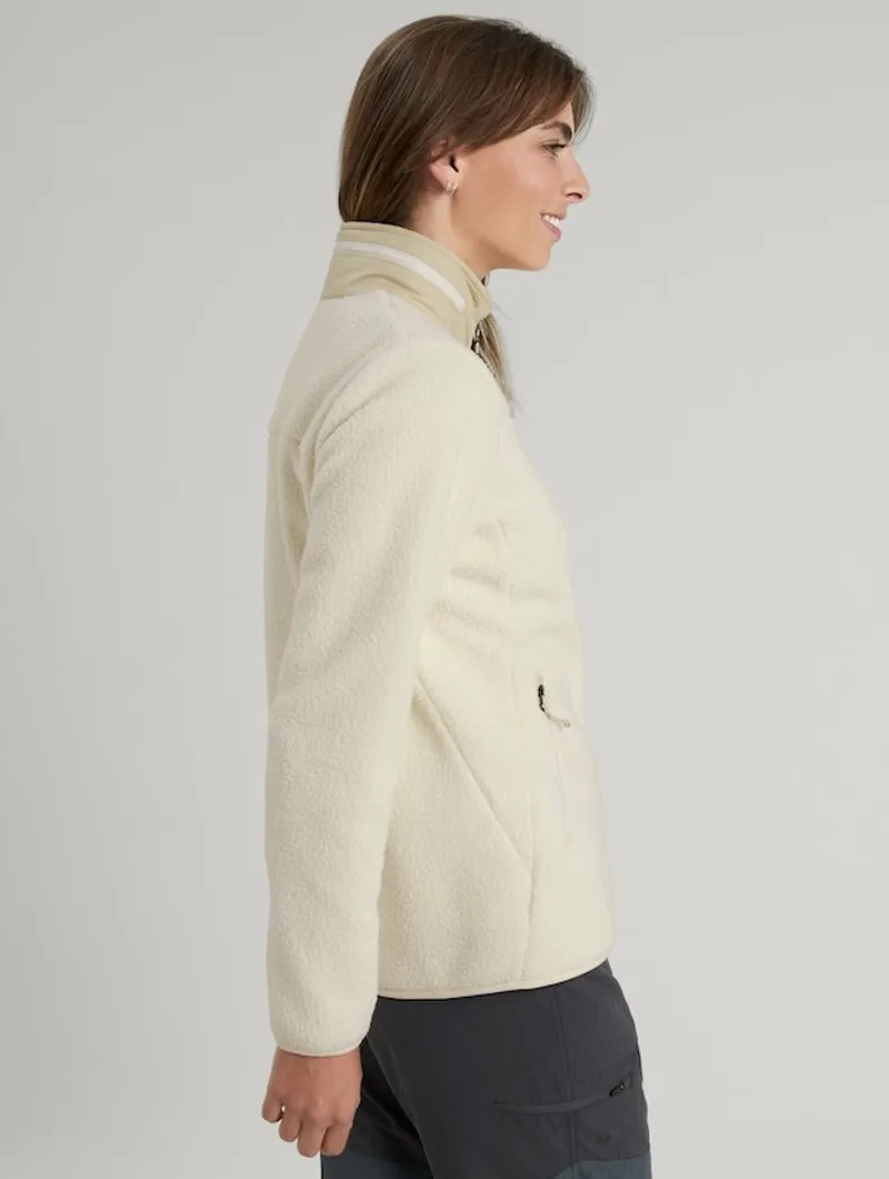 Kathmandu Baffin Island Women's Sherpa Fleece Jacket in Natural-2