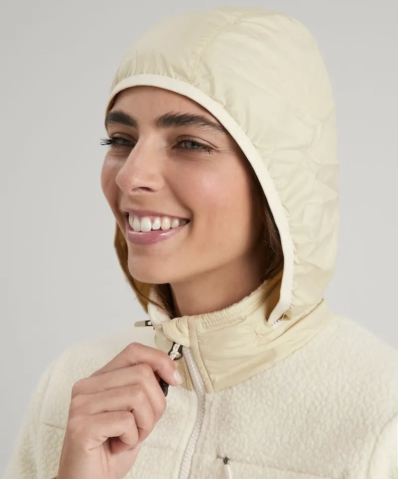 Kathmandu Baffin Island Women's Sherpa Fleece Jacket in Natural-4