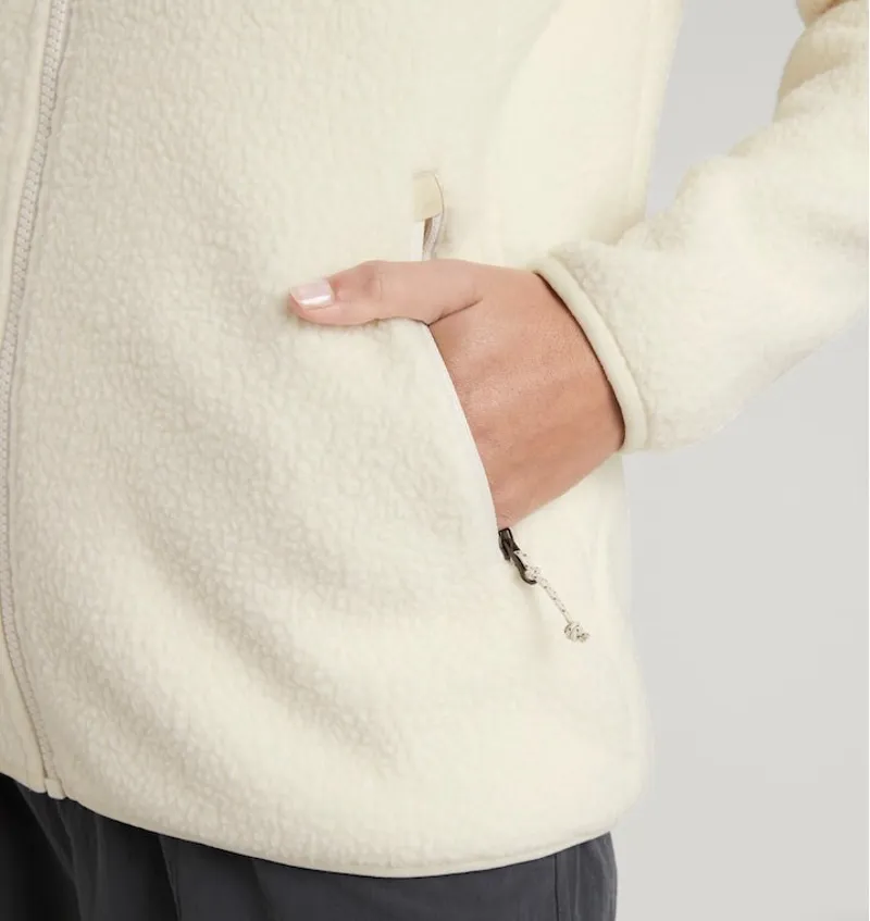 Kathmandu Baffin Island Women's Sherpa Fleece Jacket in Natural-7