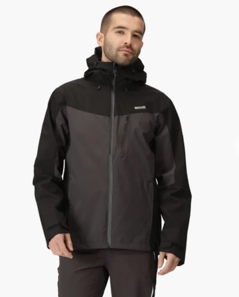 Regatta Birchdale Waterproof Jacket in DarkGrey/Black