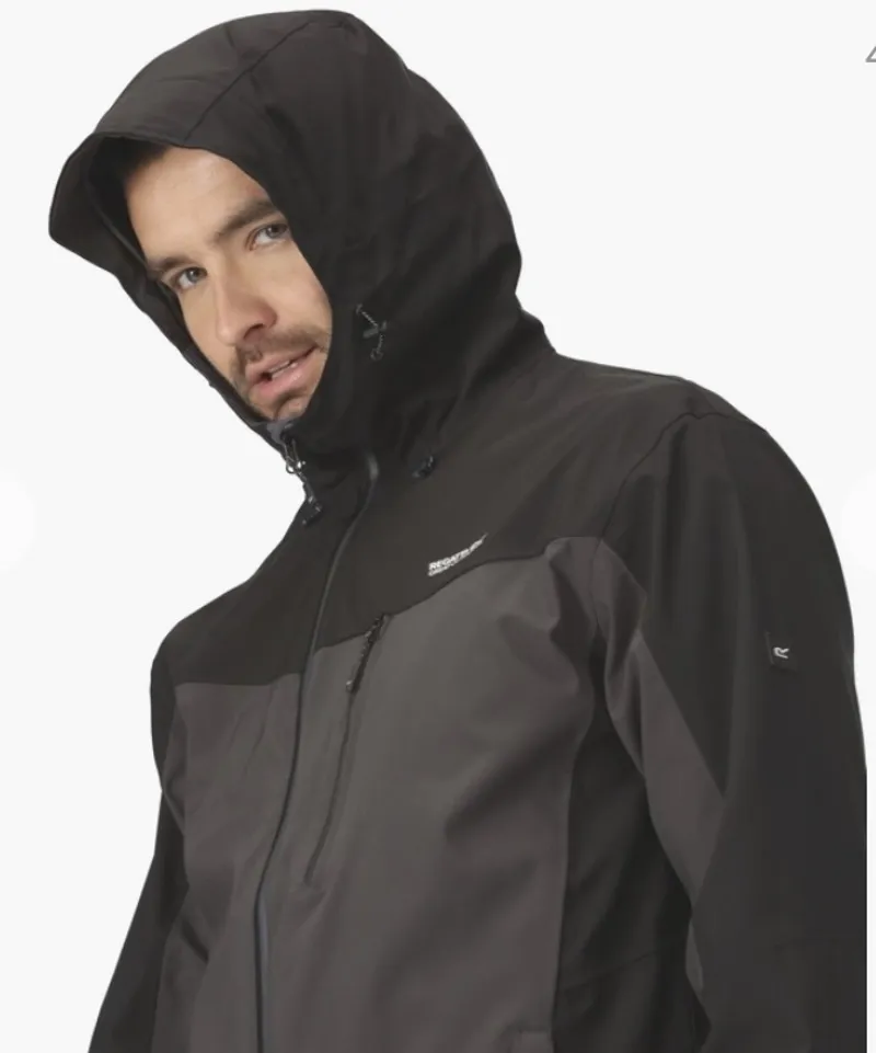 Regatta Birchdale Waterproof Jacket in DarkGrey/Black-3