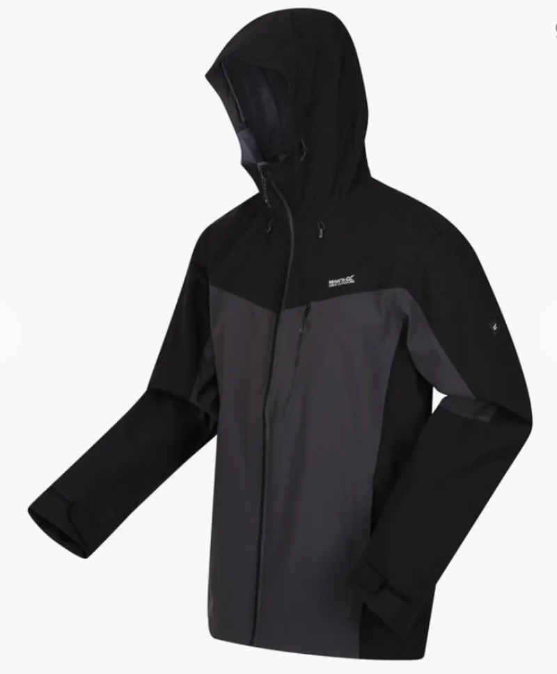 Regatta Birchdale Waterproof Jacket in DarkGrey/Black-4