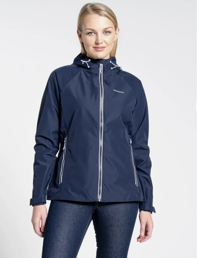 Craghoppers Women's Brielle Waterproof Jacket in Blue Navy
