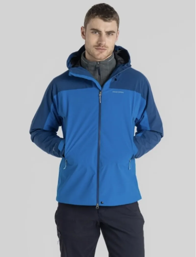 Craghoppers Gryffin Waterproof Jacket in Titan Blue/Dark Titan Blue