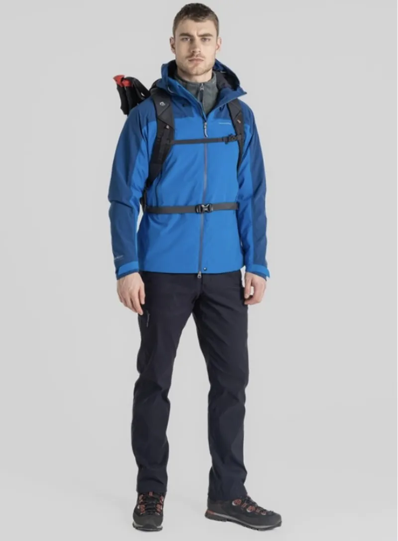Craghoppers Gryffin Waterproof Jacket in Titan Blue/Dark Titan Blue-2