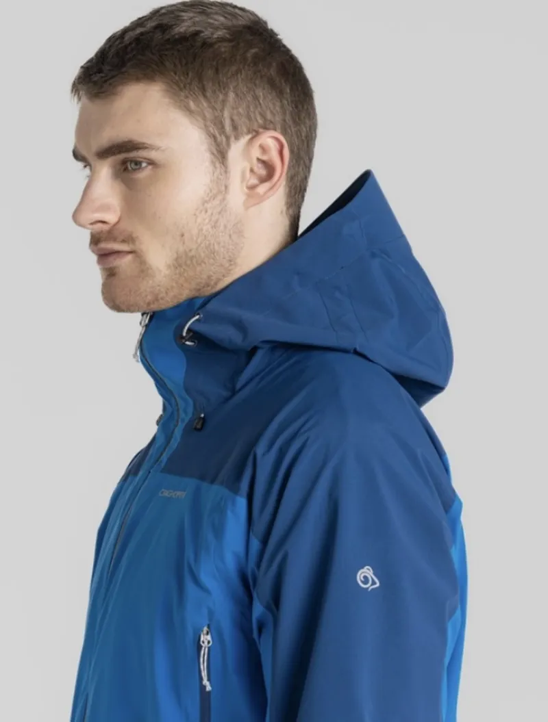 Craghoppers Gryffin Waterproof Jacket in Titan Blue/Dark Titan Blue-6