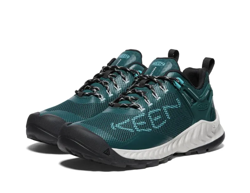Keen Women's NXIS Evo Waterproof Shoe in Moss/Ipanema-1