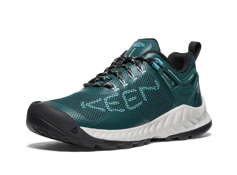 Keen Women's NXIS Evo Waterproof Shoe in Moss/Ipanema-2