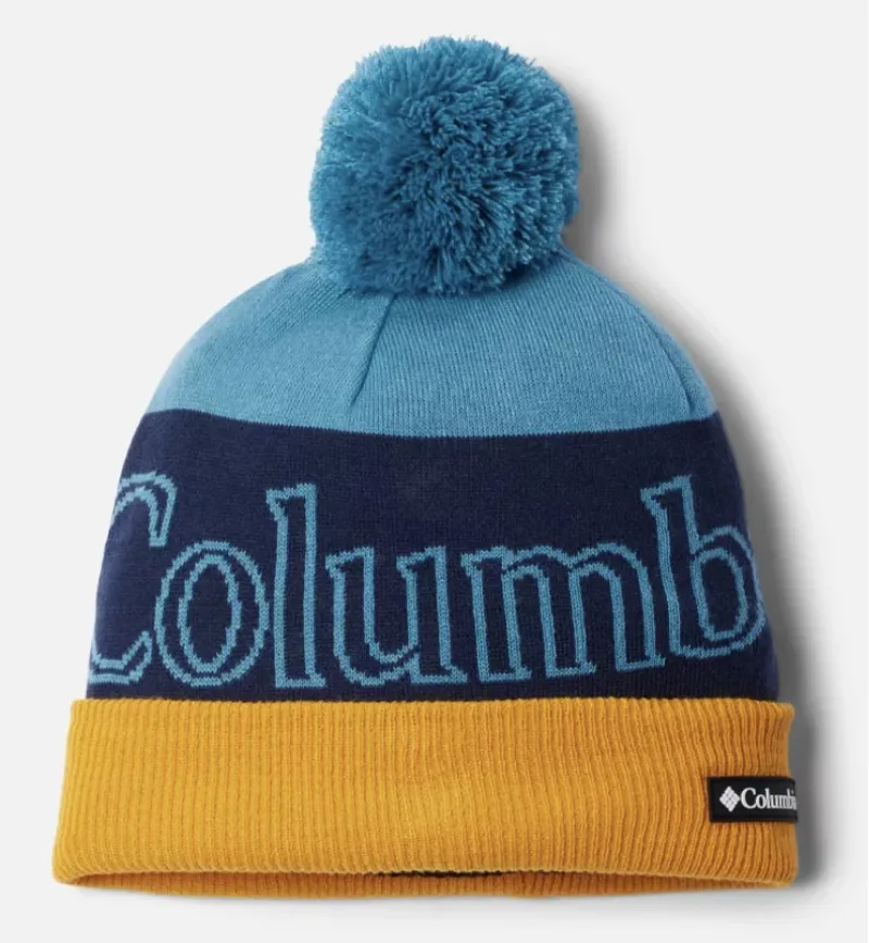 Columbia Polar Powder II Beanie in Shasta/Collegiate Navy/Honey