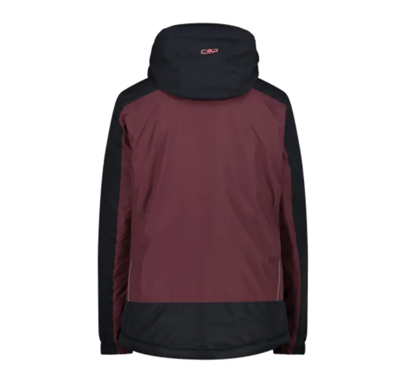CMP Women's Insulated Waterproof Jacket in Burgandy-1