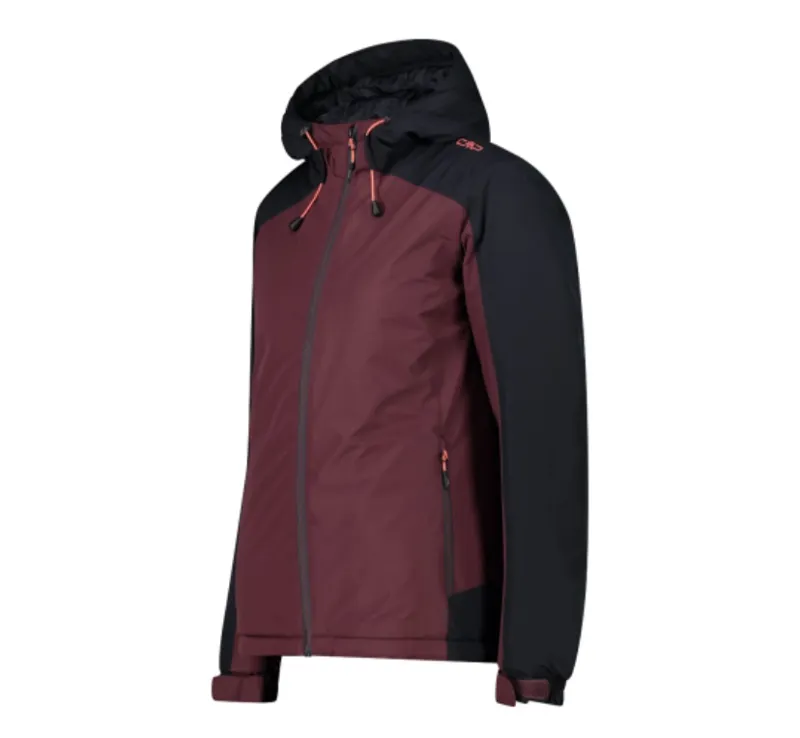 CMP Women's Insulated Waterproof Jacket in Burgandy-2