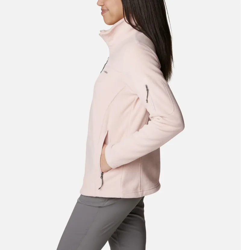 Columbia Women's Fast trek fleece in Dusty pink-2