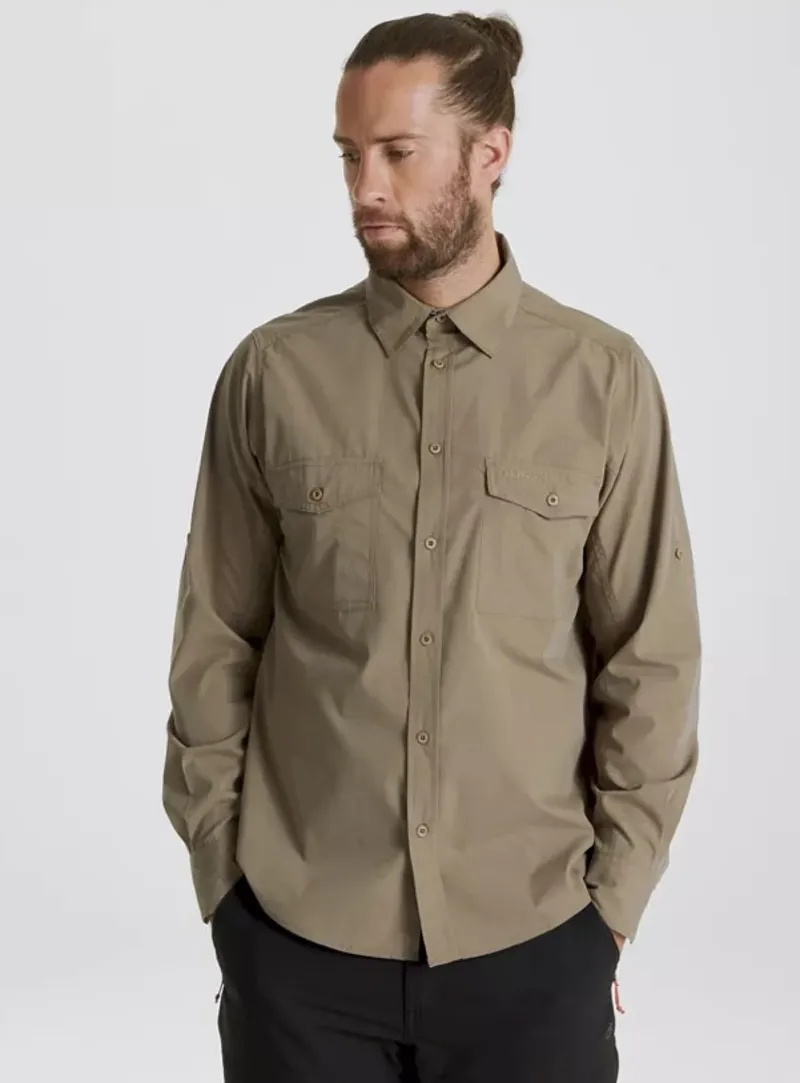 Craghoppers - Kiwi Long Sleeve Shirt - Pebble