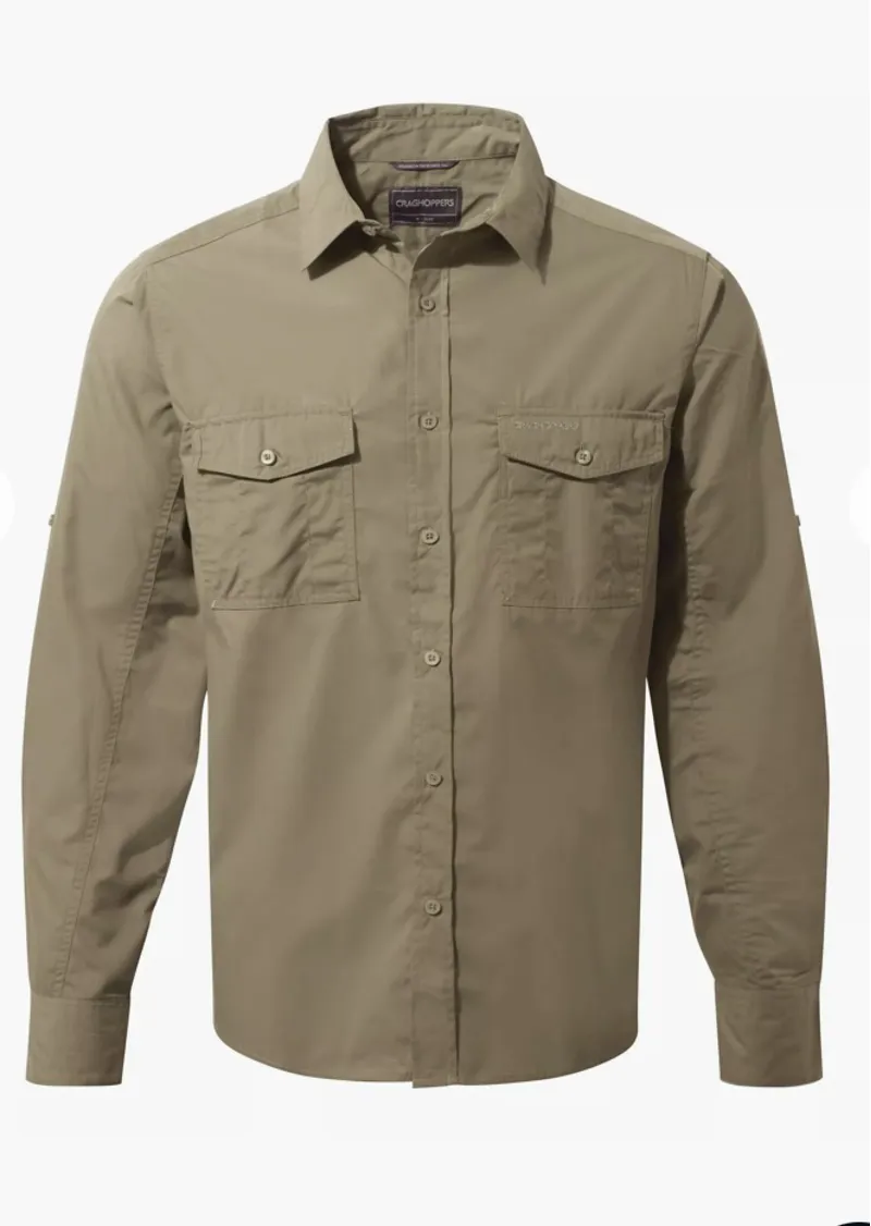 Craghoppers - Kiwi Long Sleeve Shirt - Pebble-2