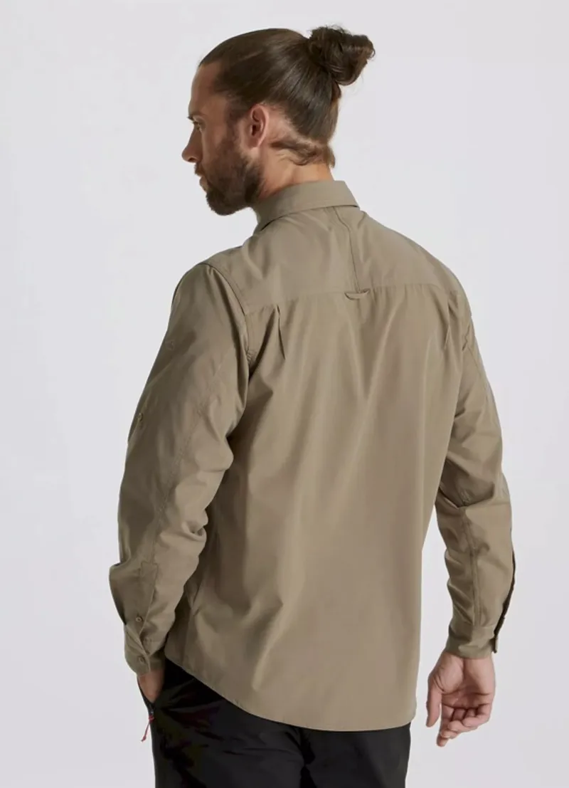 Craghoppers - Kiwi Long Sleeve Shirt - Pebble-1