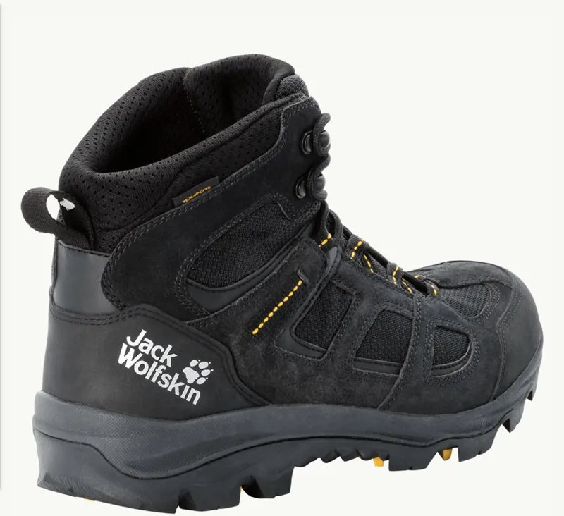 Jack Wolfskin - Vojo 3 Texapore Mid Waterproof Boot - Black/Burly Yellow-2