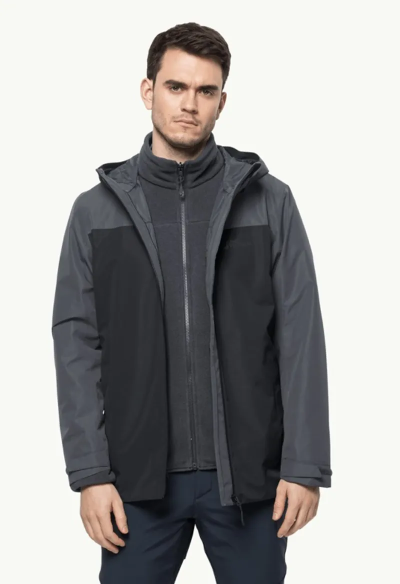 Jack Wolfskin - TAUBENBERG Waterproof 3IN1 Jacket - Phantom