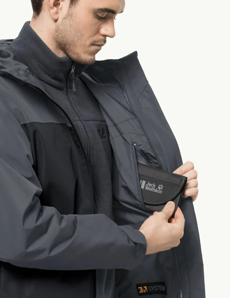 Jack Wolfskin - TAUBENBERG Waterproof 3IN1 Jacket - Phantom-7