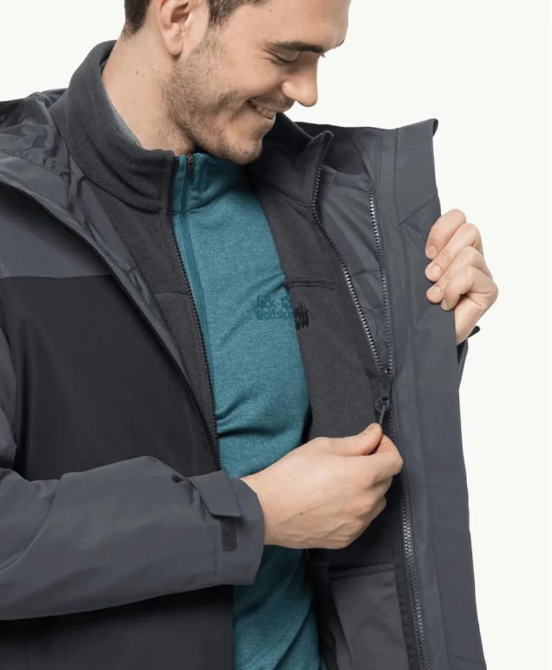 Jack Wolfskin - TAUBENBERG Waterproof 3IN1 Jacket - Phantom-6