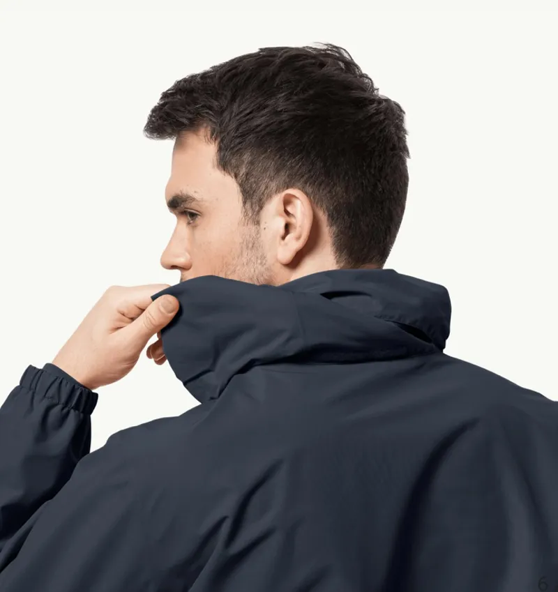 Jack Wolfskin - Stormy Point Waterproof Jacket - Night Blue-2