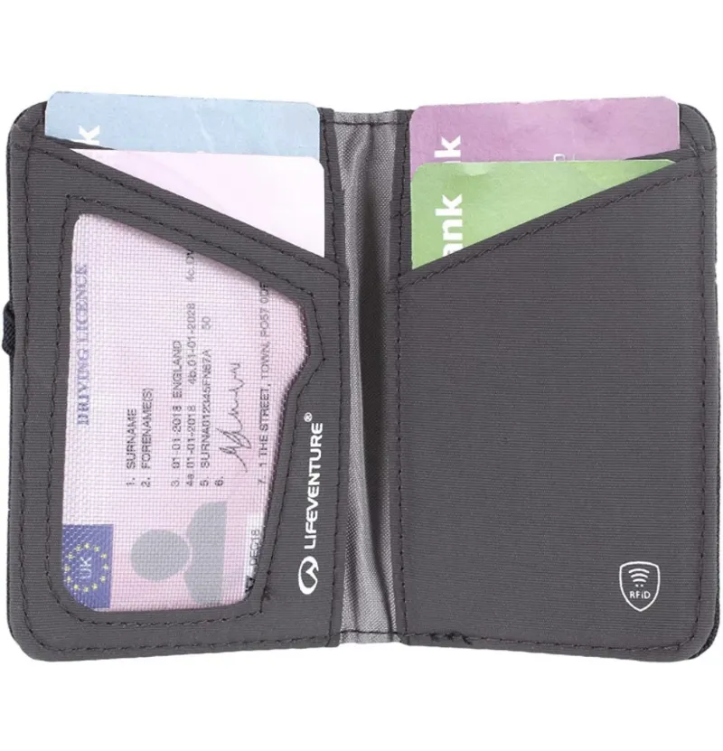 Lifeventure RFID Card Wallet Navy-1