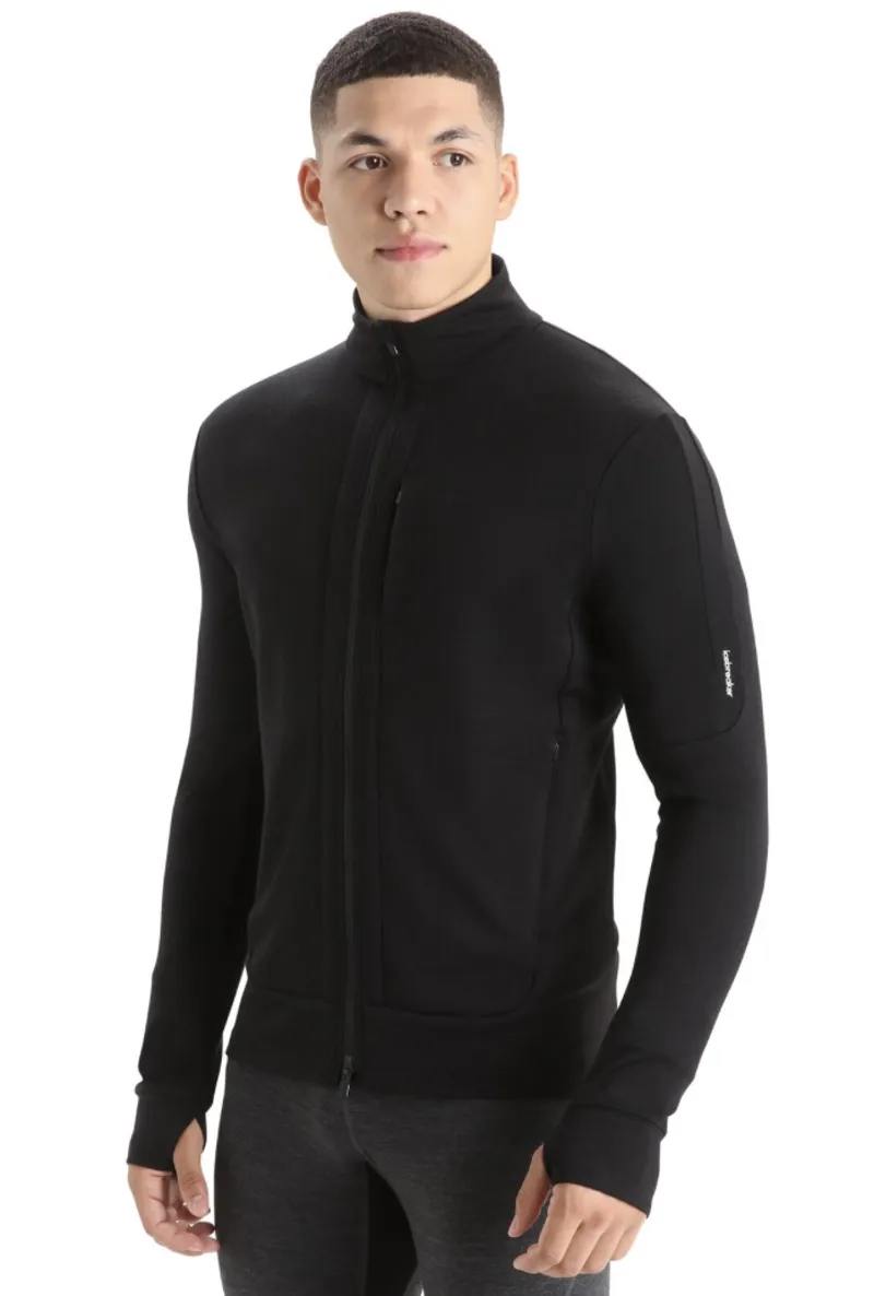 Icebreaker Quantum III LS Zip Jacket - Black