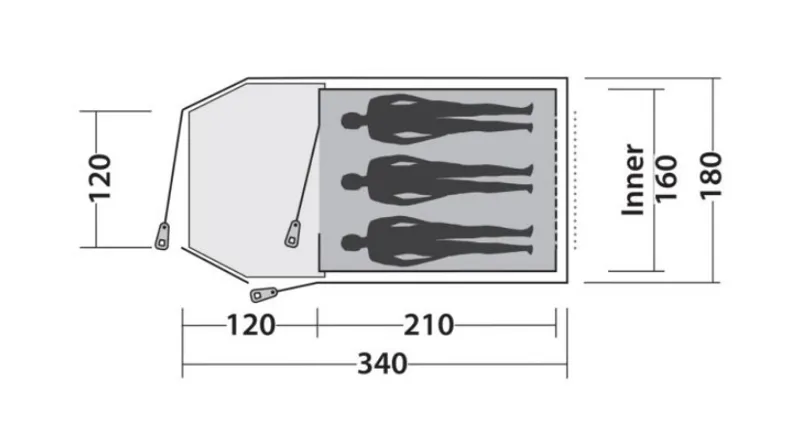 Easy Camp Tent Blazar 300 Rustic Green-1