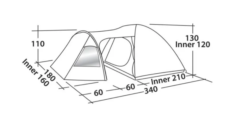 Easy Camp Tent Blazar 300 Rustic Green-2
