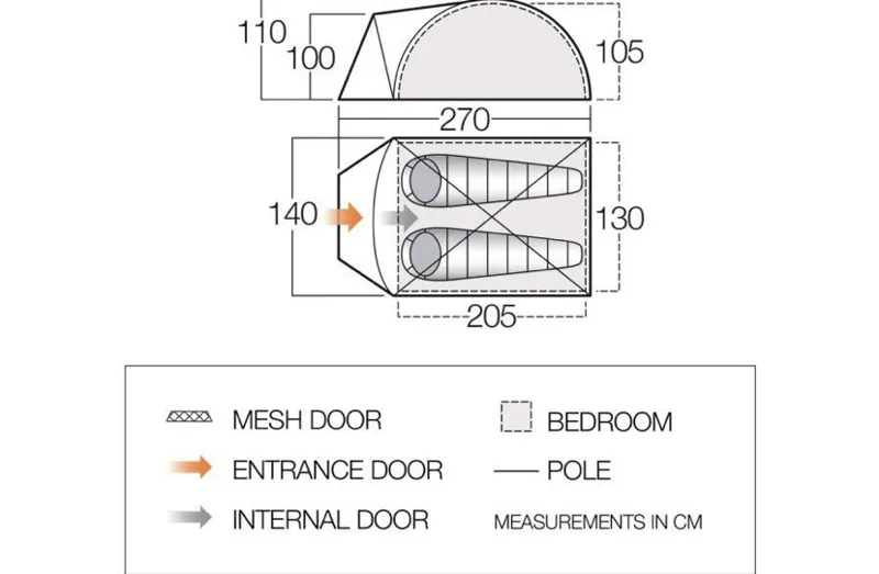 Vango Tay 200 Tent in Treetops-1