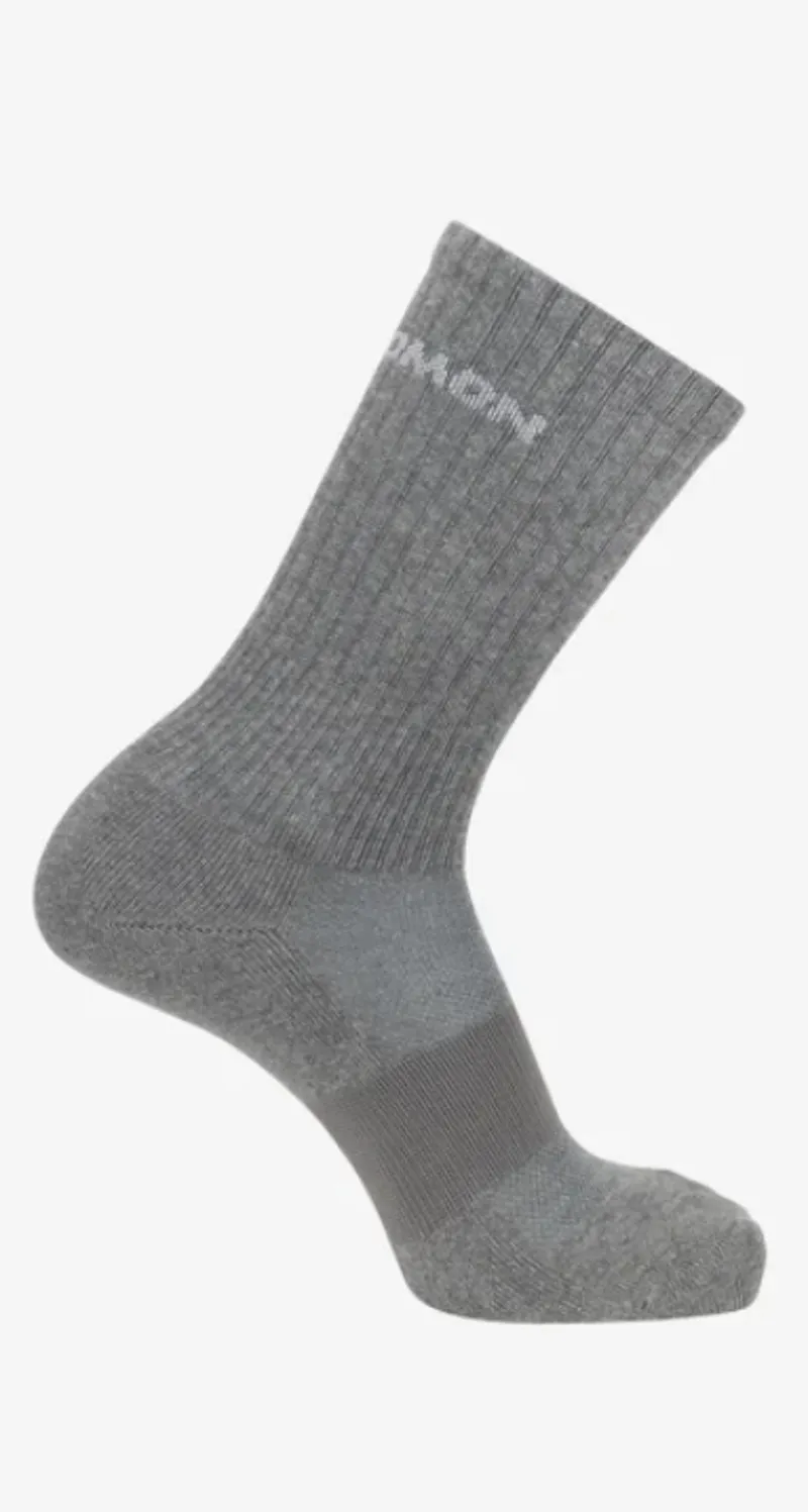 Salomon Evasion Crew Sock 2 Pack in Grey-1