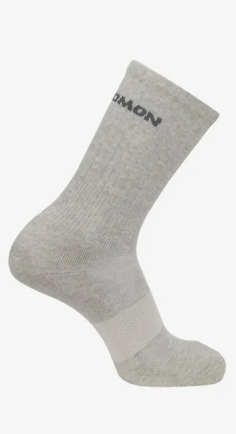Salomon Evasion Crew Sock 2 Pack in Grey-2