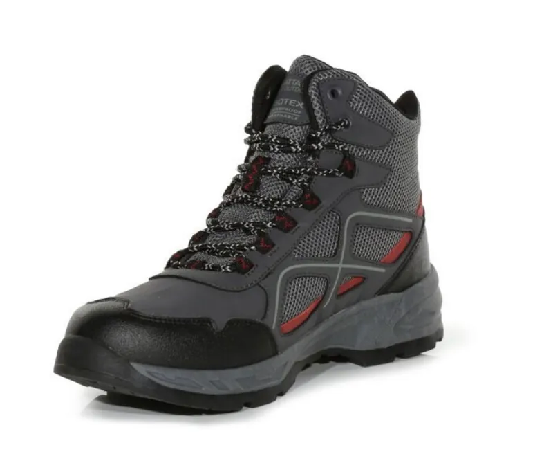 Regatta Vendeavour Waterproof Walking Boot in Ash/Rio Red-1