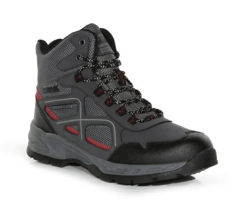 Regatta Vendeavour Waterproof Walking Boot in Ash/Rio Red-2