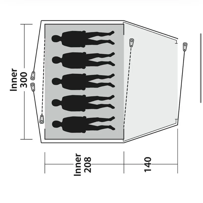 Outwell Haze 5 Person Tent-2