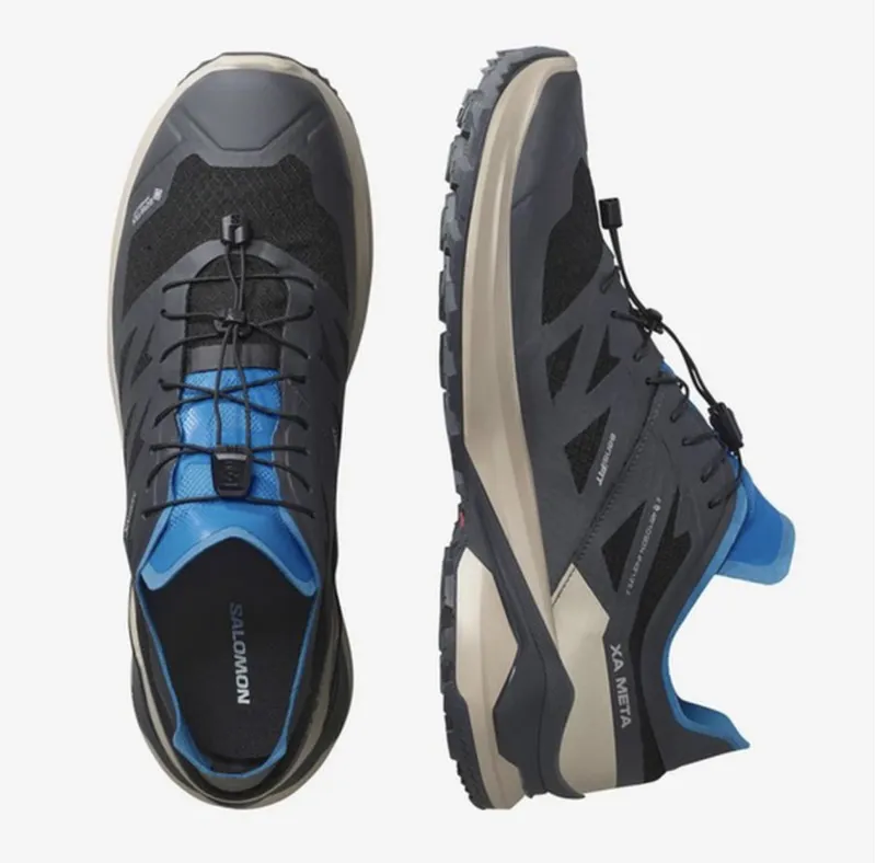 SALOMON XA Meta Gore-Tex Waterproof Shoe in Black/Oxford-3