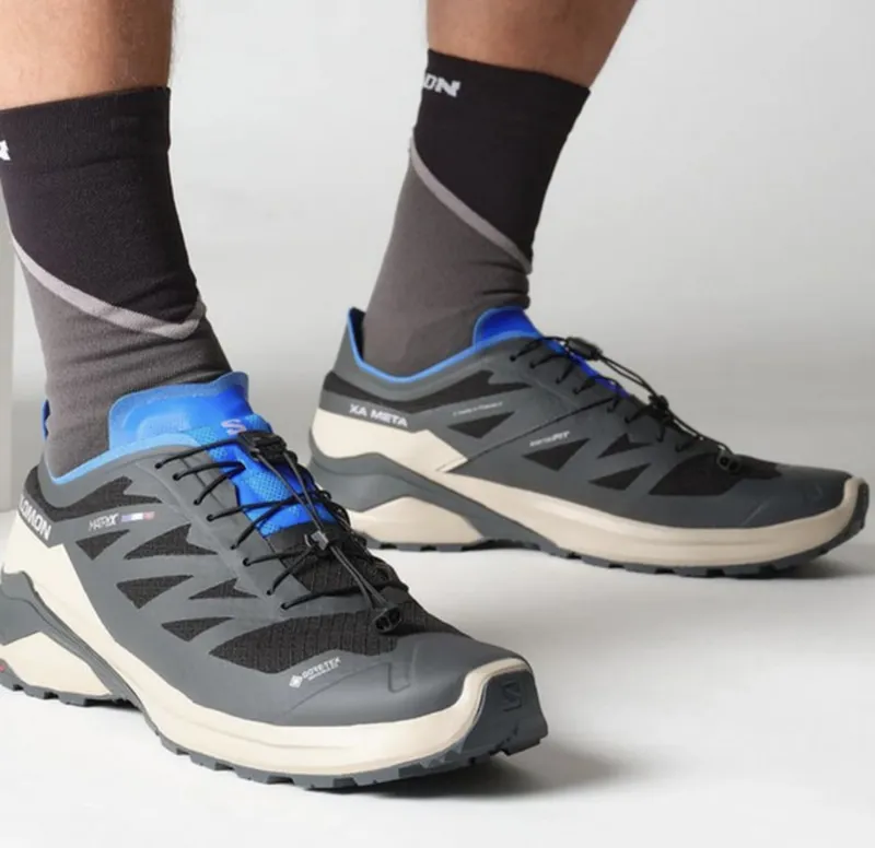 SALOMON XA Meta Gore-Tex Waterproof Shoe in Black/Oxford-4