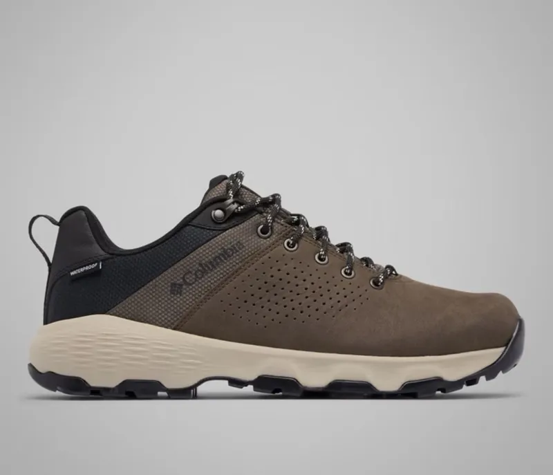 COLUMBIA Newton Nimble Leather Waterproof shoe in Tundra/Black