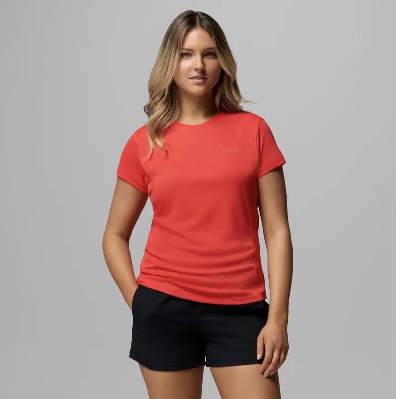 COLUMBIA Women's Zero Rules Lite Technical T-Shirt in Poppy Red